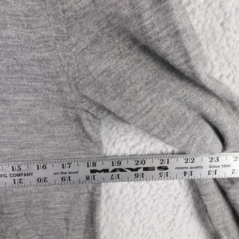 AllSaints Mode Merino Crew Jumper Sweater Mens XL Grey Slim‎ Fit Pullover MK129D - Picture 7 of 8